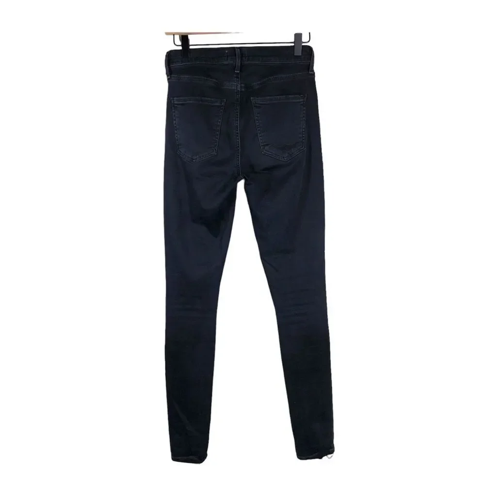 AGOLDE Sophie High Rise Skinny Jeans Ruthless Black Denim Size 27